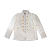 Balmain Ivory Puffer Down Jacket In Ivory