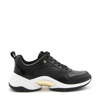Michael Michael Kors Black Leather Orion Trainer Sneakers In Black