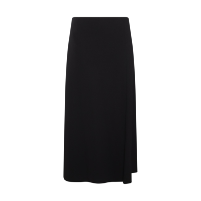 The Row Black Viscose Blend Lonk Skirt