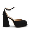 ROBERTO FESTA BLACK SATIN NICLA PUMPS