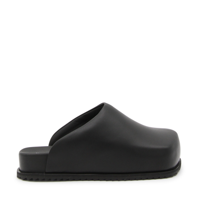 Yume Yume Black Faux Leather Truck Sandals