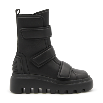 Vic Matie Black Leather Boots