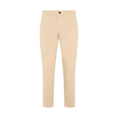 Ps By Paul Smith Beige Cotton Trousers In White