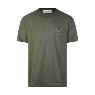 Golden Goose Cotton T-shirt In Olive