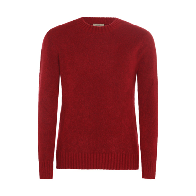 Piacenza Cashmere Dark Red Cashmere And Silk Blend Sweater