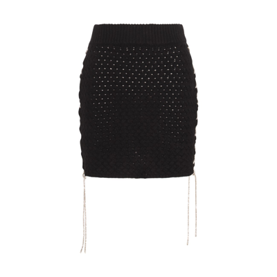 Giuseppe Di Morabito Black Stretch Ruffled Mini Skirt