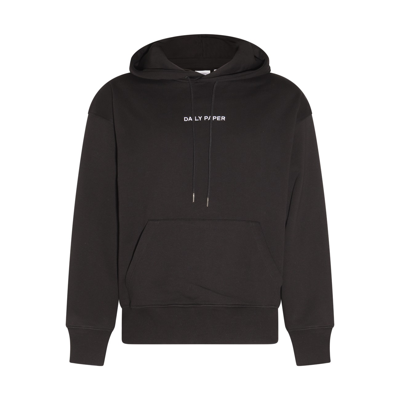 Daily Paper Remulti Logo-print Cotton-jersey Hoody In Black