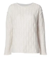 NILI LOTAN Ivory Cable Knit Sweater,NL36P08