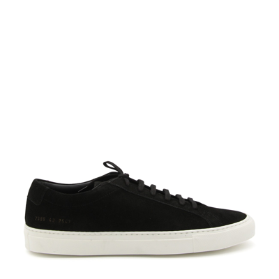 Common Projects Black Suede Achilles Sneakers