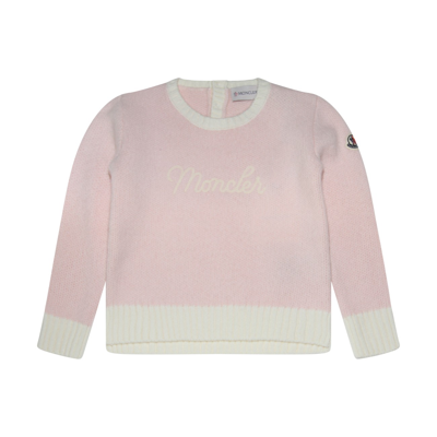 Moncler Babies' Pink Virgin Wool Sweater