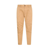 DSQUARED2 LIGHT BROWN COTTON BLEND TROUSERS