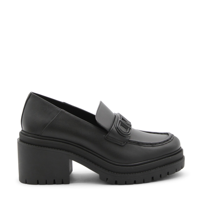 Michael Michael Kors Black Leather Rocco Loafers