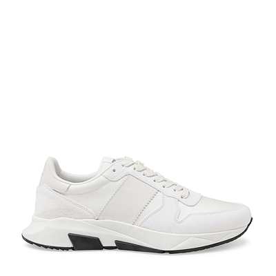 Tom Ford Jagga Leather-trimmed Nylon And Suede Trainers In White