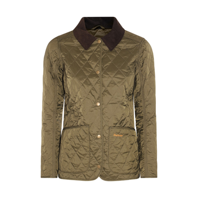 Barbour Olive Annandale Quilted Down Jacket