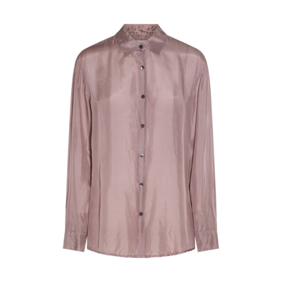 Dries Van Noten Lilac Silk Shirt