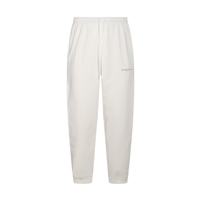 Ih Nom Uh Nit White Cotton Track Trousers
