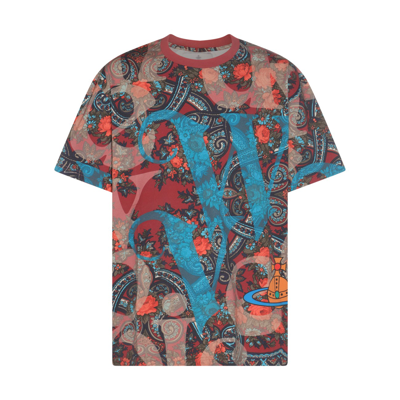 Vivienne Westwood T-shirt E Polo Rose Paisley In Pink