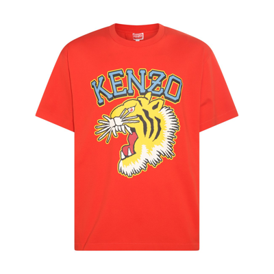 Kenzo Logo-print Cotton T-shirt In Red