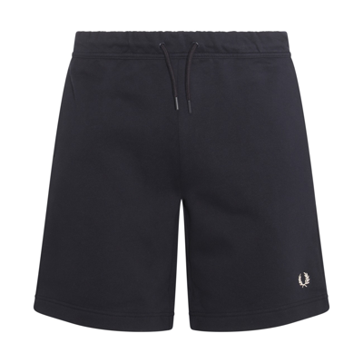 Fred Perry Navy Cotton Shorts