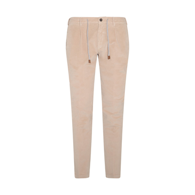 Eleventy Sand Cotton Blend Trousers