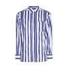 Apc Stripe Print Shirt In Blue