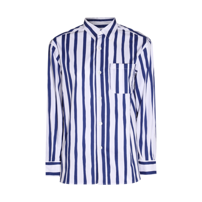 Apc Stripe Print Shirt In Blau