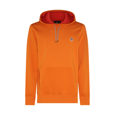 Ps By Paul Smith Orange Cotton Sweatshirt