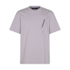 Y/PROJECT LILAC COTTON PINCED LOGO T-SHIRT