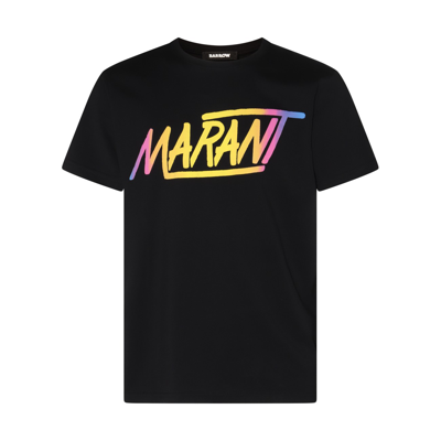 Marant Black Cotton Logo T-shirt