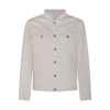 Brunello Cucinelli Jacket In Washed Denim In White