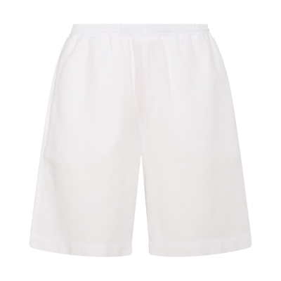 Amish White Cotton Shorts