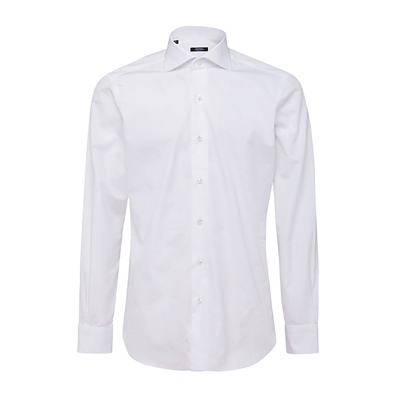 Barba White Cotton Shirt