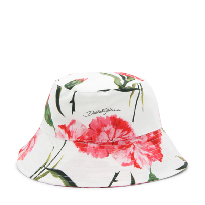 Dolce & Gabbana Kids' All-over Floral-print Bucket Hat In Multicolor