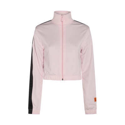 Heron Preston Two-tone Zipped Sweatshirt In Pink