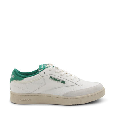 Reebok White And Green Leather Trainers