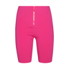 Off-white Fuchsia Shorts With Logo And Zip In Fuchsia