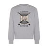 Maison Kitsuné College Fox Sweatshirt In Light Grey