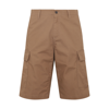 CARHARTT BROWN COTTON SHORTS