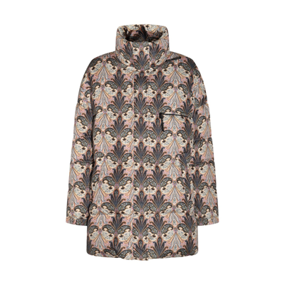 Etro Daunenjacke Mit Paisley Medaillon-print In Beis