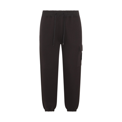 Mackage Drawstring-waist Cotton Blend Track Trousers In Black