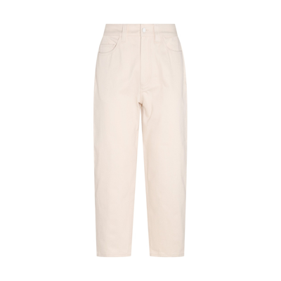 Sunnei Ecru White Stripes Cotton Pants