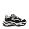 Ash Addict Low-top Sneakers In Black/white/nebbia