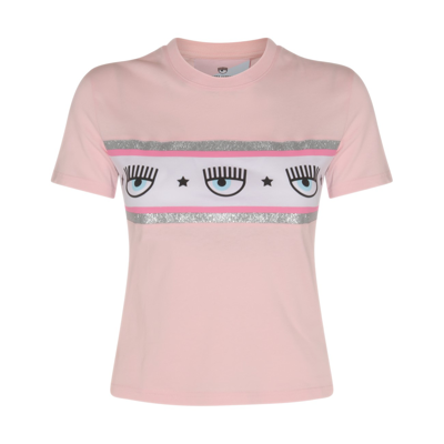 Chiara Ferragni Logo-print Cotton T-shirt In Pink