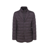 Herno La Giacca Water Resistant Down Blazer With Removable Bib In Smog