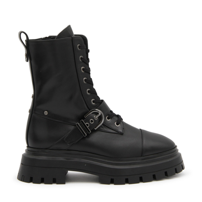 Stuart Weitzman Black Leather Maverick Boots
