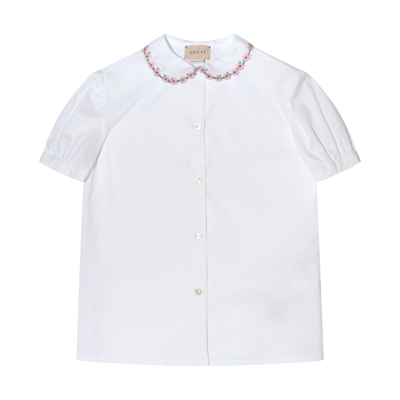 Gucci White Cotton Shirt