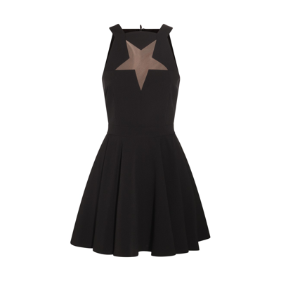 Versace Jeans Couture Black Stretch Star Mini Dress