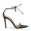 Gianvito Rossi Black Leather 105mm Sandals