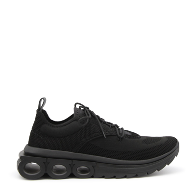 Ferragamo Running Sneakers In Black
