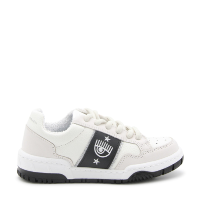 Chiara Ferragni Cf-1 Leather Sneakers In White
